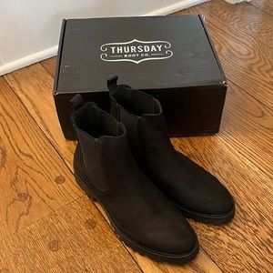 Thursday Boot Co. Black Matte Legends NWT size 8.5 women’s boots w/ free socks!